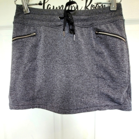 Tangerine Athletic Mini Skirt Skort Heathered‎ Charcoal Gray Size Small - Picture 1 of 13